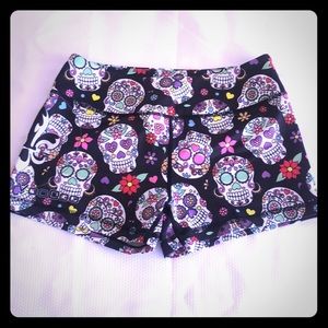 Sugar skull booty shorts